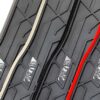 Dywaniki samochodowe NOMAD przednie ze skórzaną czerwoną lamówką dopasowane do BMW Seria 5 E61 2003-2010